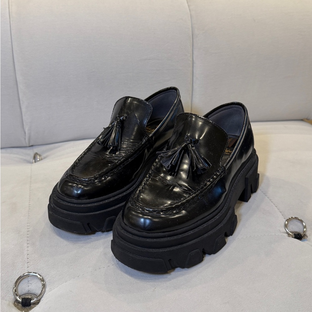 Sam Edelman Black Tassel Loafers